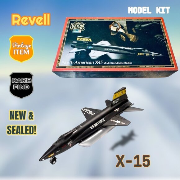 X-15 North American 66670 Revell 1982 History Makers 1:64 Scale Model Sealed NEW - Picture 1 of 9